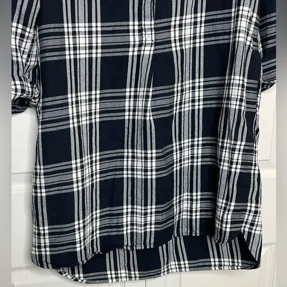 Madewell Flannel Daywalk Shirtdress in Glendale plaid size Medium - Picture 6 of 9
